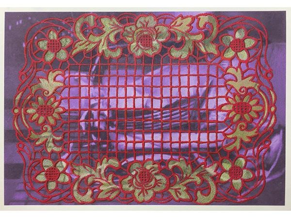 Lydia Viscardi, Cover Up: Red and Gold on Violet