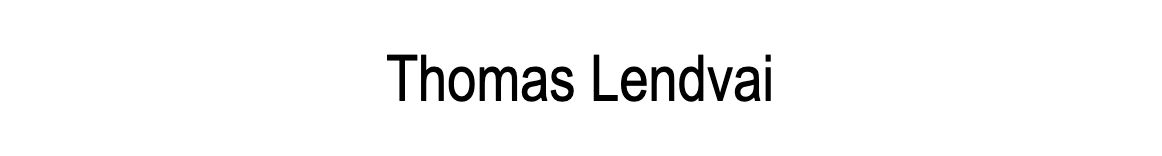 Thomas Lendvai