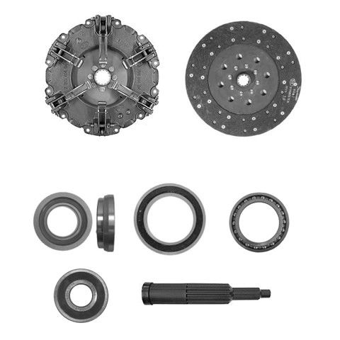 85-90 Hesston Tractor 11" Dual Stage Clutch Kit Assembly with 12 Mounting Holes