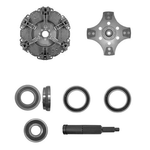 5050 Allis Chalmers Tractor 11" Dual Stage Clutch Kit Assembly With 4 Pad Ceramic Button PTO Disc With 8 &12 Speed