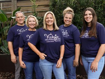 Vicky's helping hands team