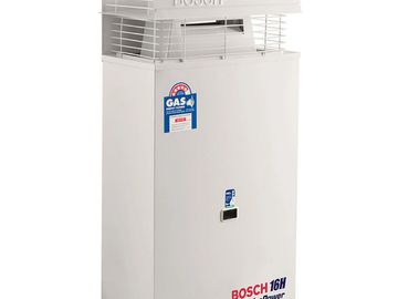 BOSCH Instant Hot Water System. Instant water heater powered by Natural Gas or LPG.
