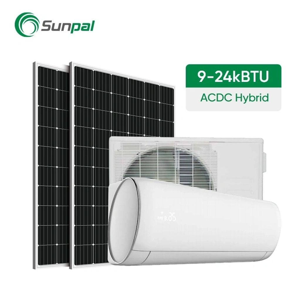 Solución del sistema de aire acondicionado solar híbrido Sunpal con refrigerante R32