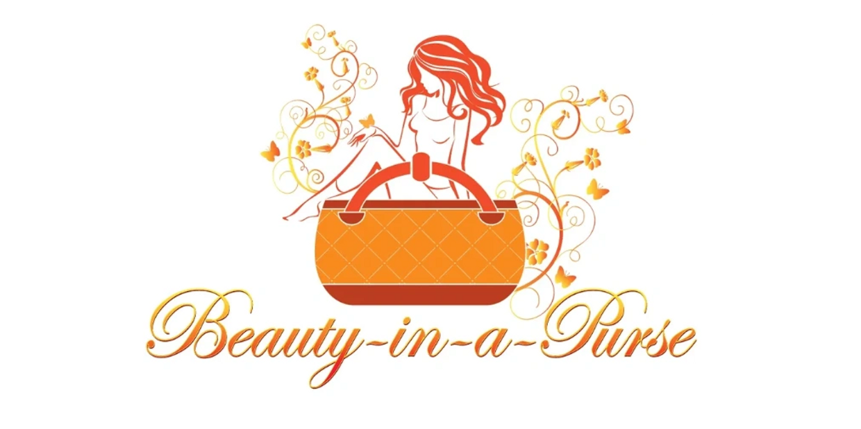 Beauty-in-a-purse charity logo of woman in a purse who embrace change and empowerment. 