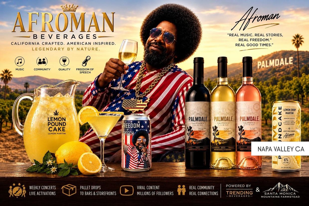 Napa Royals & Afroman Beverages by Trending Beverages & Santa Monica Mountains Farmstead.