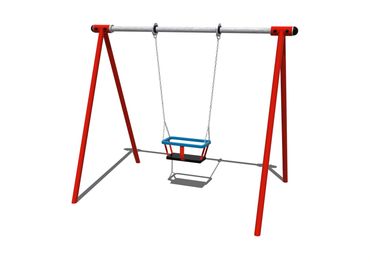 1.8m high 1 bay 1 Cradle Seat Swing with Anti-Wrap Bearings