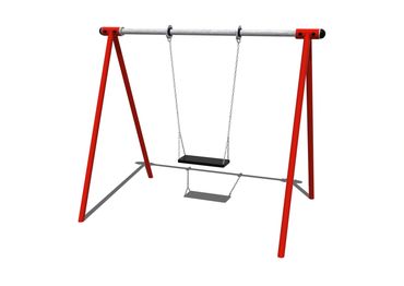 1.8m high 1 bay 1 Flat Seat Swing with Anti-Wrap Bearings
