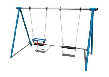 1.8m high 1 bay 1 Cradle / 1 Flat Seat Swing with Anti-Wrap Bearings
