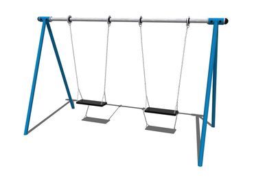 1.8m high 1 bay 2 Flat Seat Swing with Anti-Wrap Bearings
