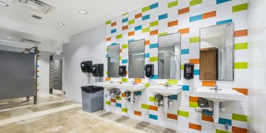 Remodeled restrooms on Utah Valley University Orem campus