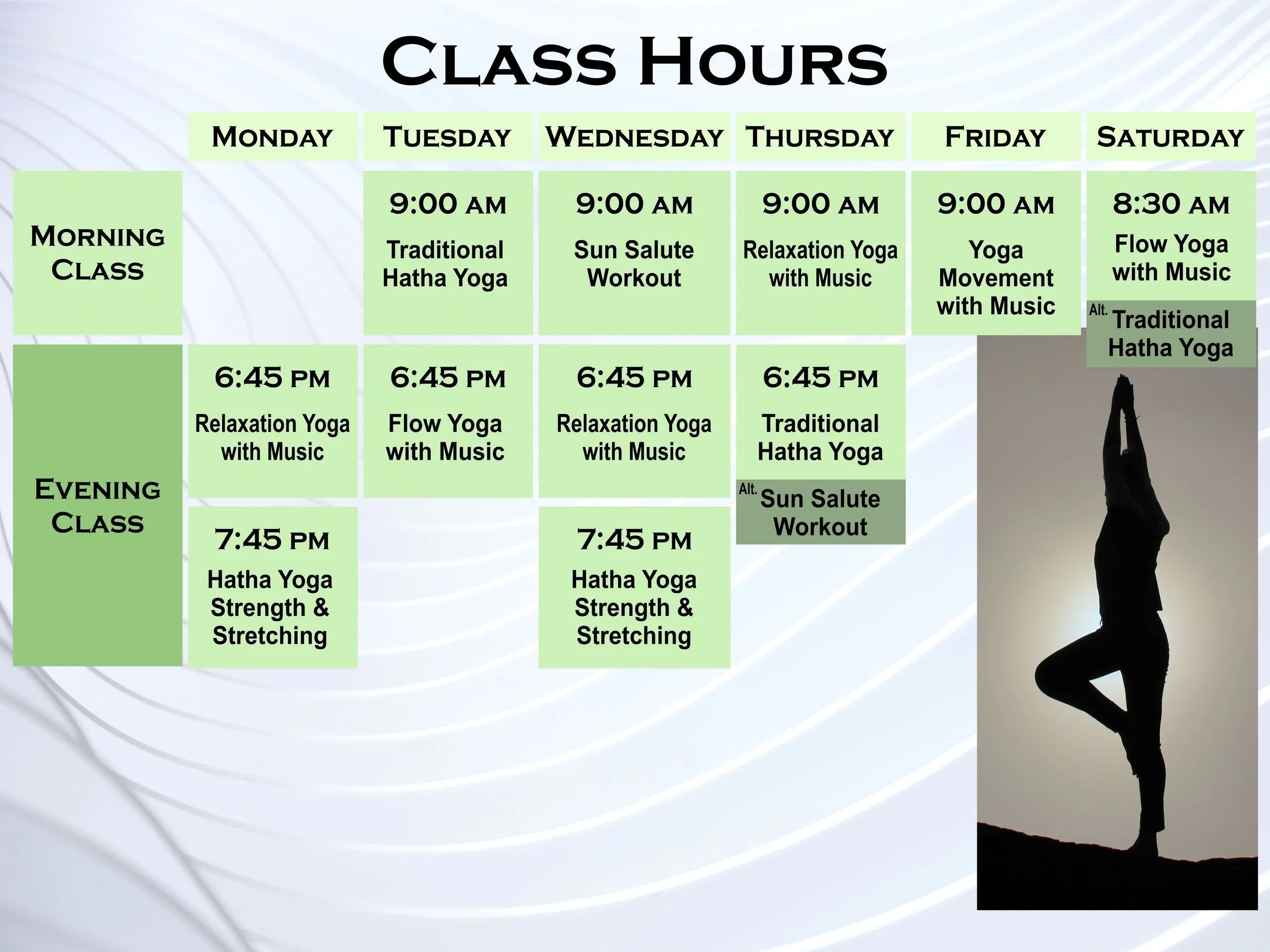 Class Schedule