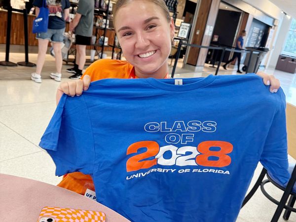 College student accepted into her University.