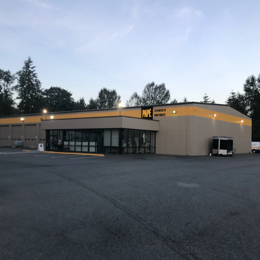 Commercial building after exterior painting...