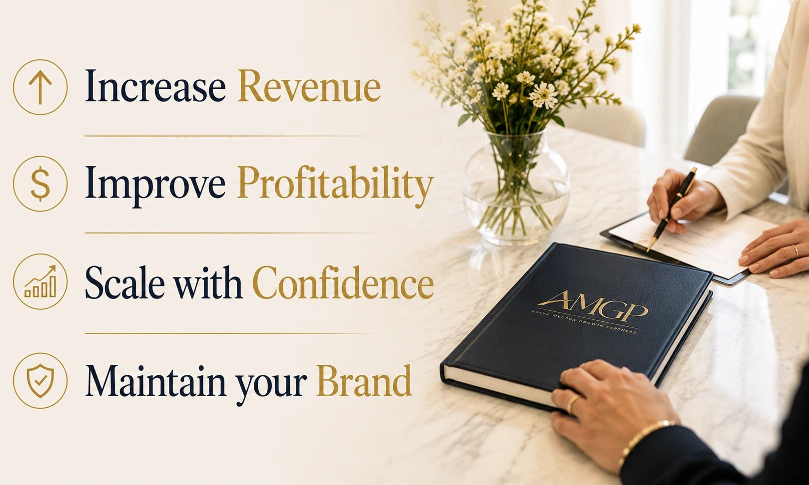 Increase Revenue, Improve Profitability, Scale with Confidence, Maintain your Brand