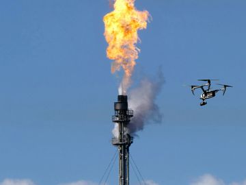 Alberta Drone Flare Stack Inspections - Performed Live - Active Drone Solutions