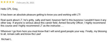 Testimonial with profile picture