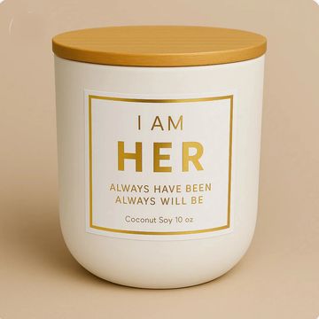 Luxury affirmation candle for women