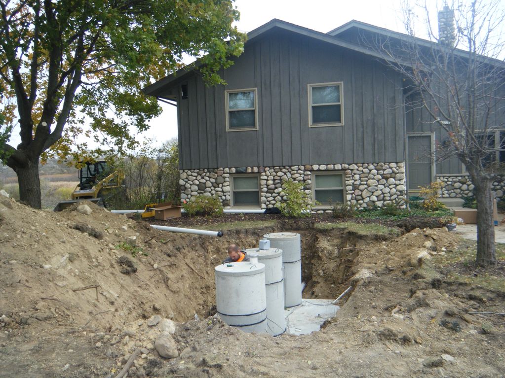 septic sewer trench