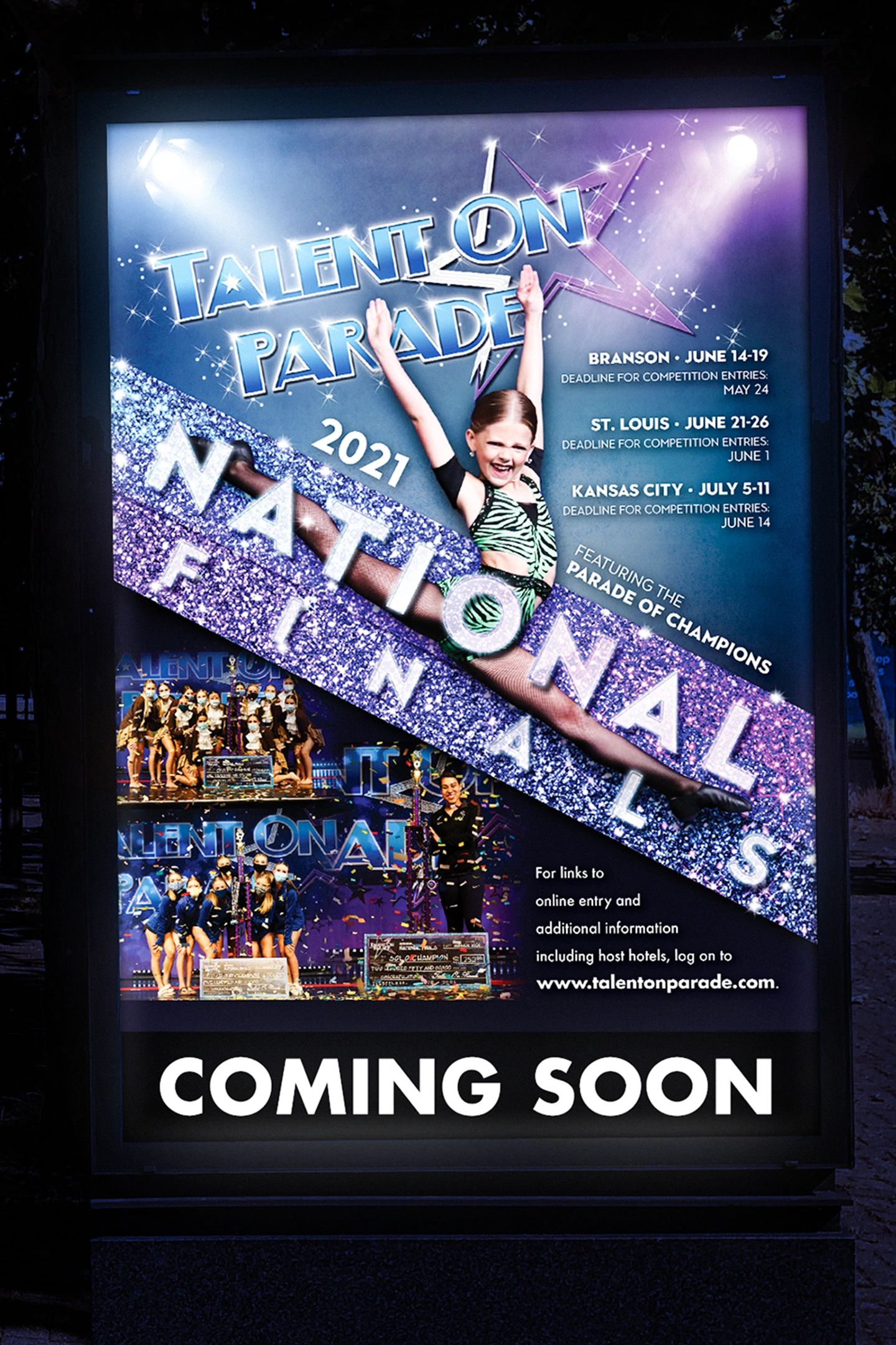 Ad design for Talent On Parade