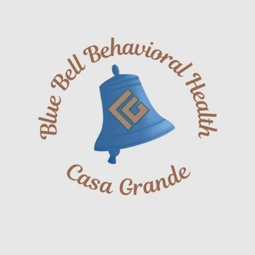 Logo of Blue Bell Behavioral Health with a blue bell and brown text.