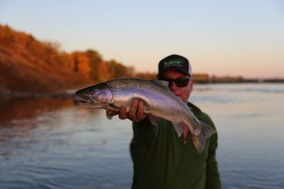 Sunset fishing on the Oldman River