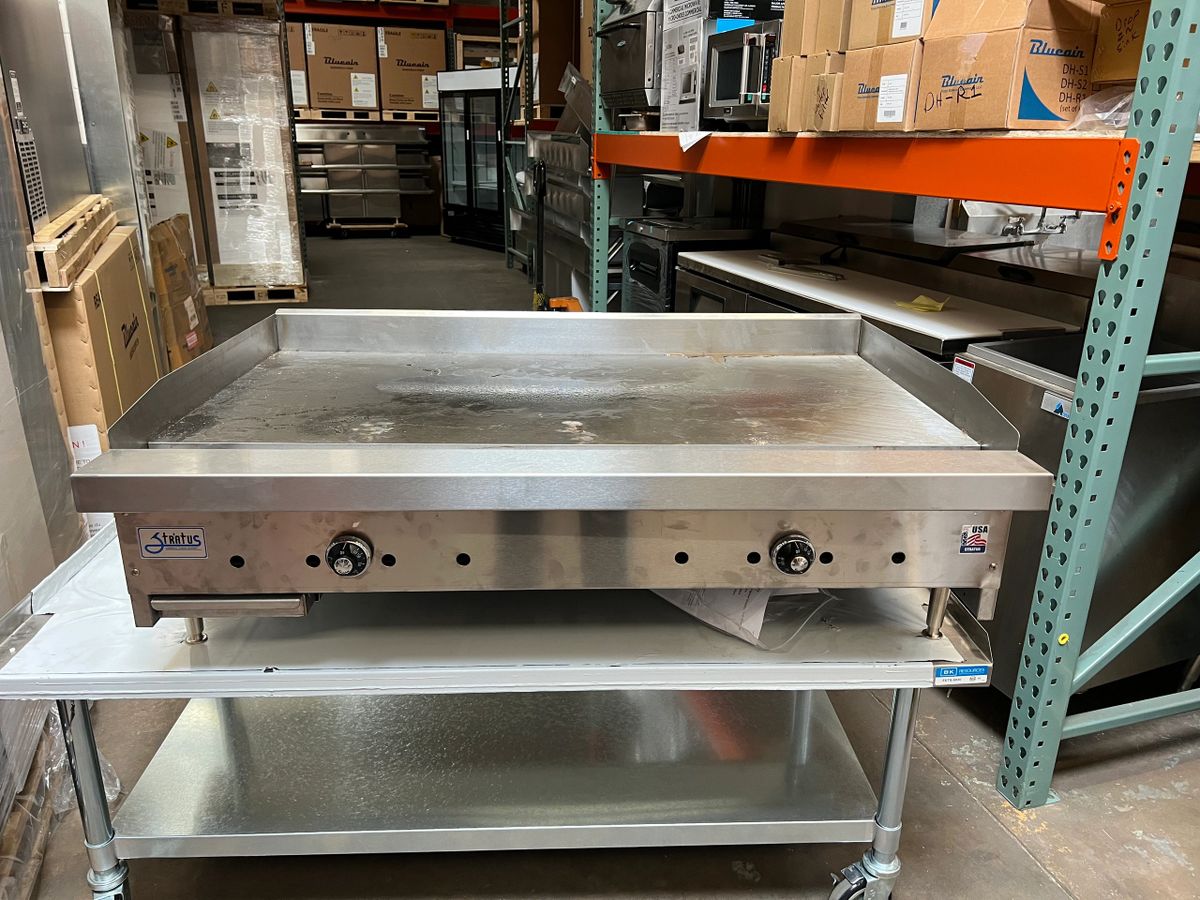 48 Inch Gas Griddle With 1 Inch Griddle Plate Made in U.S.A.
