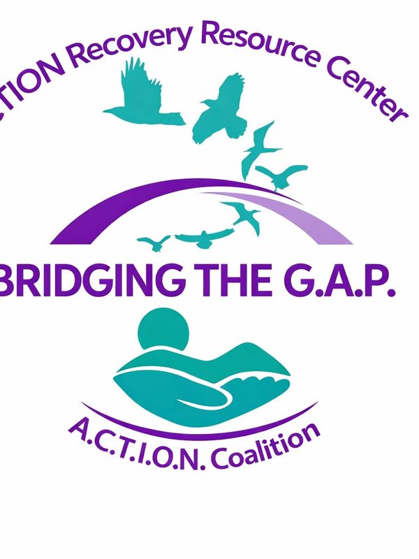 Logo featuring birds, a bridge, and hands, symbolizing bridging gaps and support.