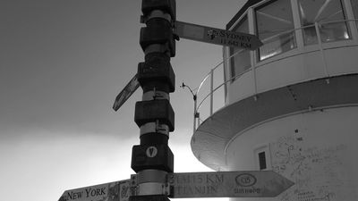 The old light house at Cape Point, Cape of Good Hope in Western Cape, South Africa. Travel!