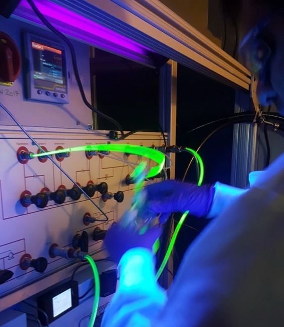 Quantum Dots Being Produced In Flow