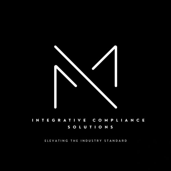 Logo for Integrative Compliance Solutions on a black background.