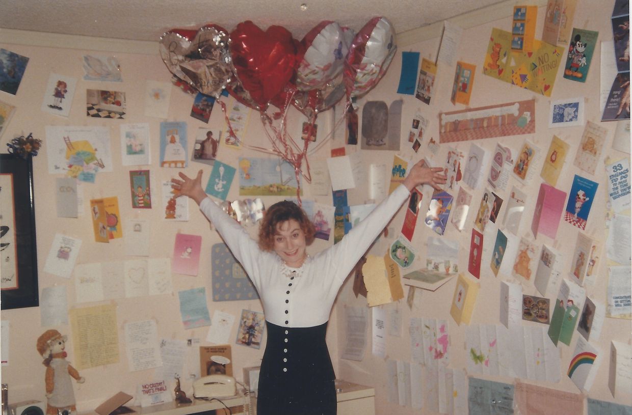 Becca Kesselman in her room of love and hope