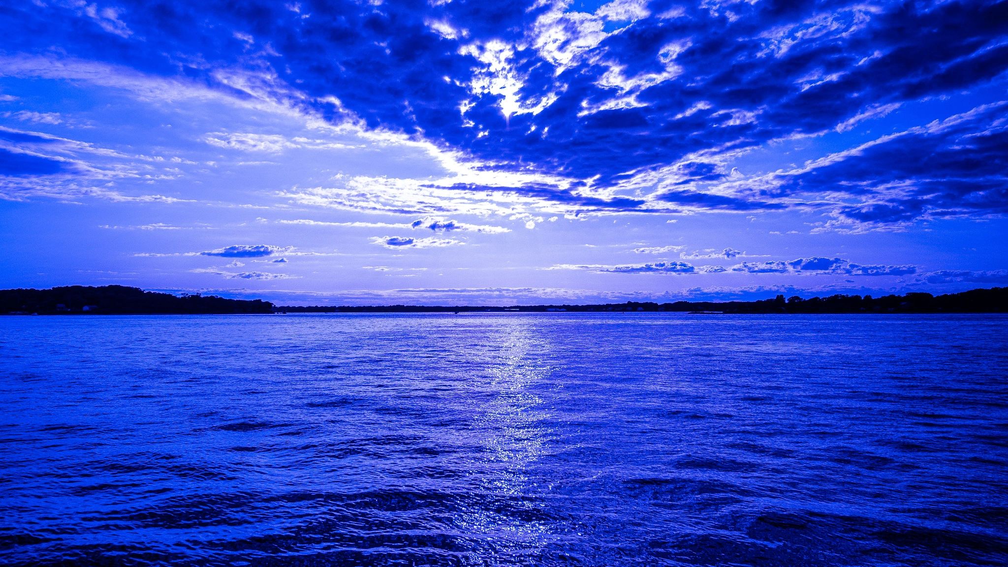 Blue Serenity, Peaceful Hamptons Night