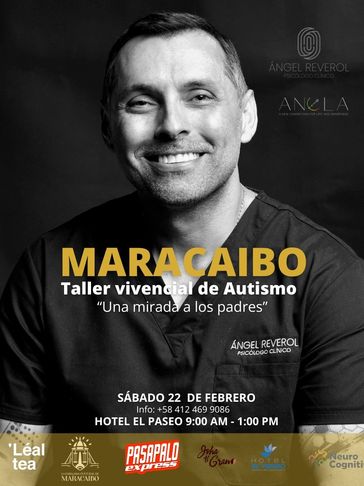 Anuncio de taller vivencial de autismo en Maracaibo.