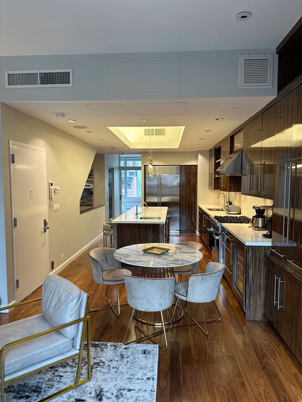 kitchen in times square penthouse