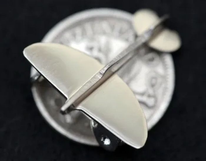 Trench Art Spitfire Brooch