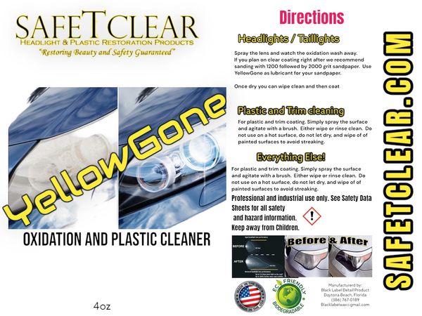 SafeTclear Headlight and Plastic Restoration Products - headlight kits,  headlight restoration, headlight cleaner