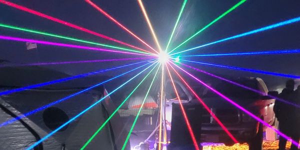 Inside a laser tunnel