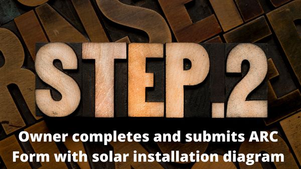 Step 2 - Whispering Palms 55+ community solar installation process