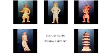 Samuri chess set, Michael Curtis sculptor