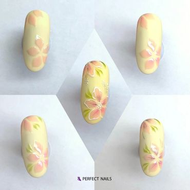 Nail design with Perfect Nails products, flowers, spring