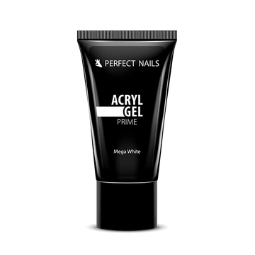 ACRYLGEL PRIME IN TUBE 30G MEGA WHITE PERFECT NAILS BOUTIQUE OF BEAUTY UK PROFESSIONAL NAIL SUPPLIES