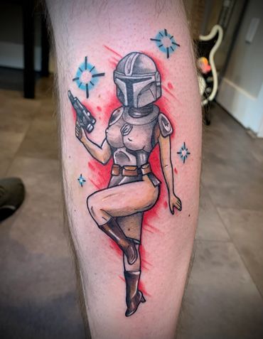 Star Wars mandelorian tattoo