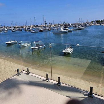 Frameless Glass Railing System in Newport Beach, Ca