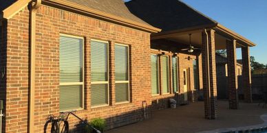 Seamless gutters by Stephens Painting and Gutters in Montgomery County, TX