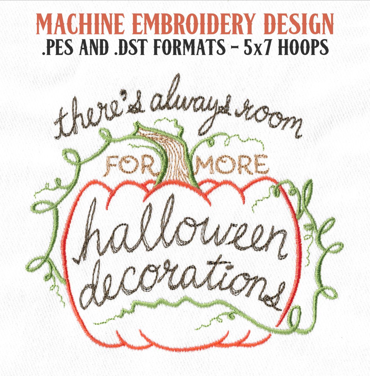 There's Always Room For More Halloween Decorations - Machine Embroidery ...