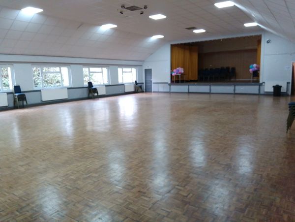 Inside view of a hall room designed for events