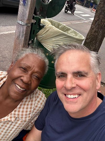 Jason and Maria in São Paulo.