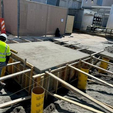 Barile Contracting builds concrete utility and equipment pads in Lehigh Valley PA