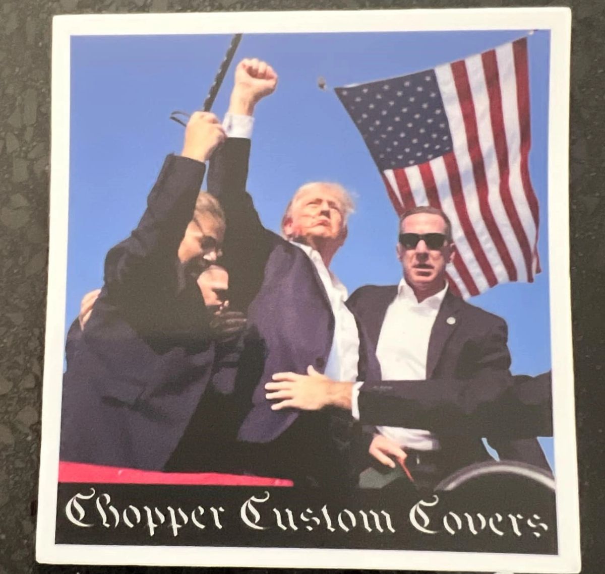 Trump Chopper Custom Covers Sticker
