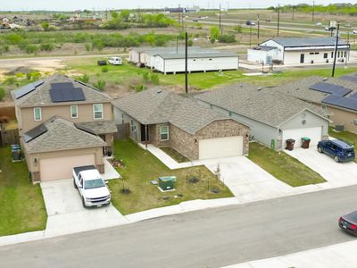 House with solar panel in texas